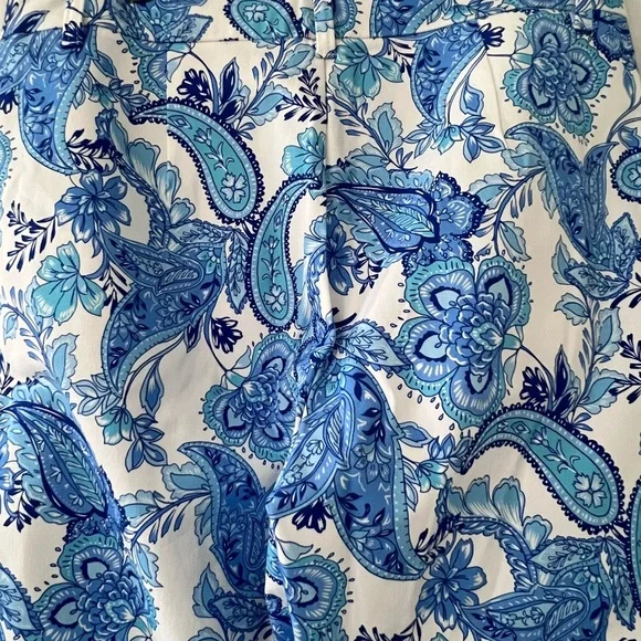 Boston Proper pull on pants w/stretchy waist with ankle slits & pockets. 16 - Picture 7 of 9